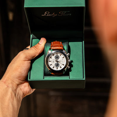 ChronoSport Leather Strap Watch