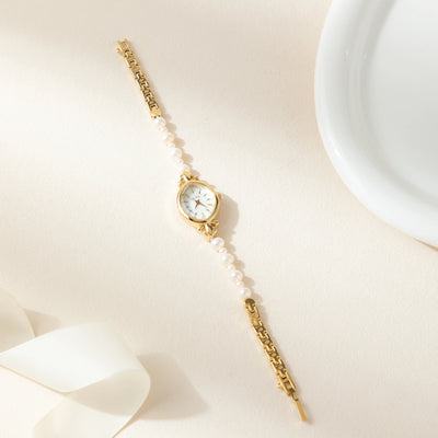 Seraphina Gold Pearl Watch