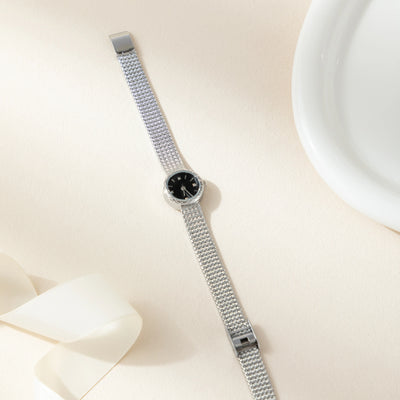 Eterna Glow Round Mesh Watch