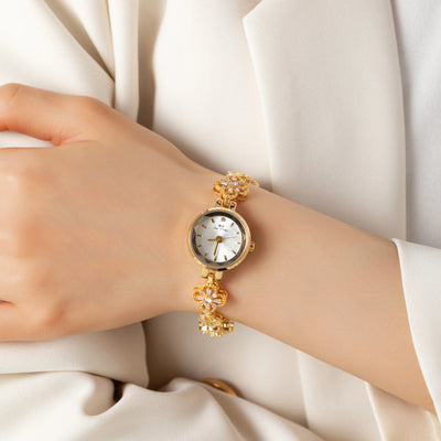 Celestia Floral Bracelet Watch