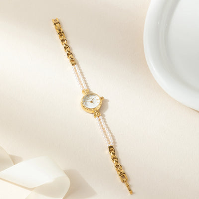 Pearl Grace Round Dial Watch