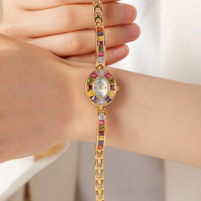 Radiant Spectrum Gemstone Watch