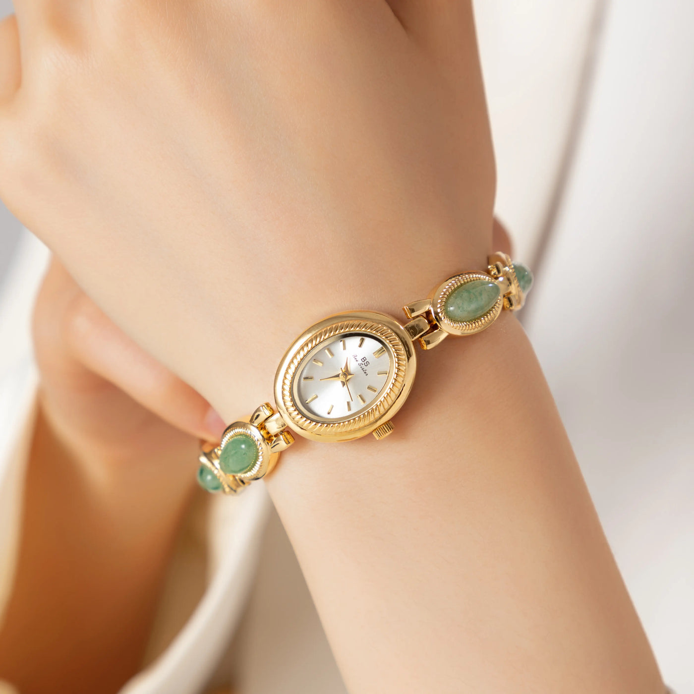 Jade Essence Gold Bracelet Watch