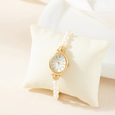 Seraphina Gold Pearl Watch