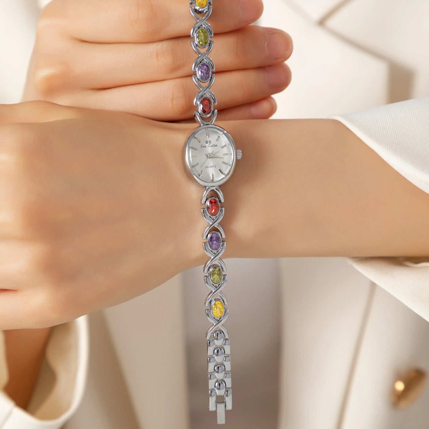 Radiance Gemstone Bracelet Watch