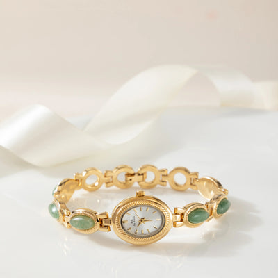 Jade Essence Gold Bracelet Watch