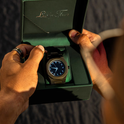Midnight Script Stainless Steel Watch