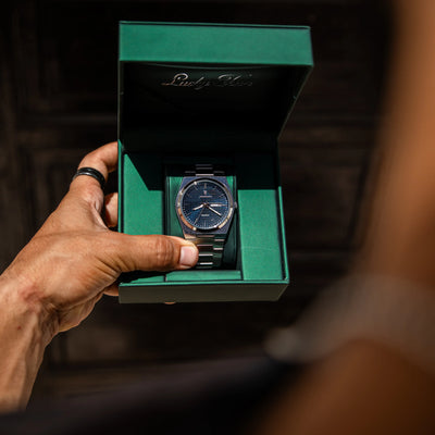 Aurora Day-Date Stainless Steel Watch