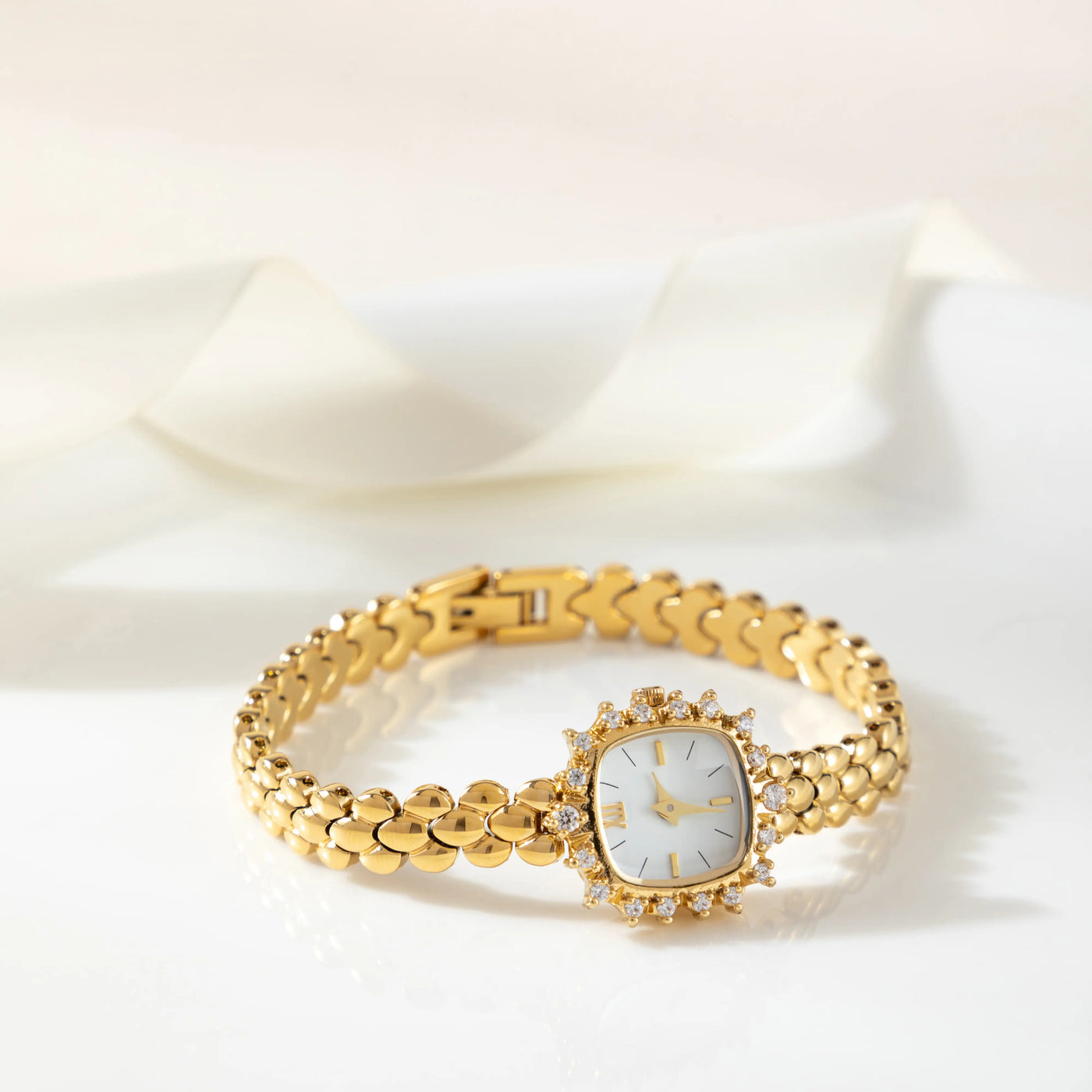 Regal Bloom Crystal Watch