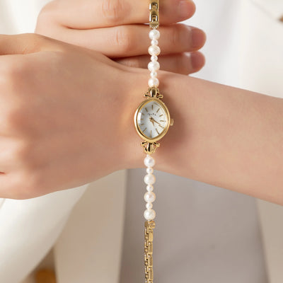 Seraphina Gold Pearl Watch