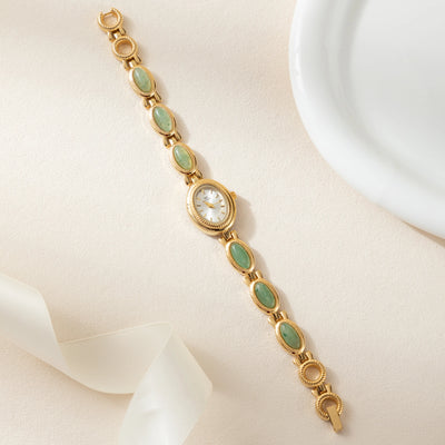Jade Essence Gold Bracelet Watch