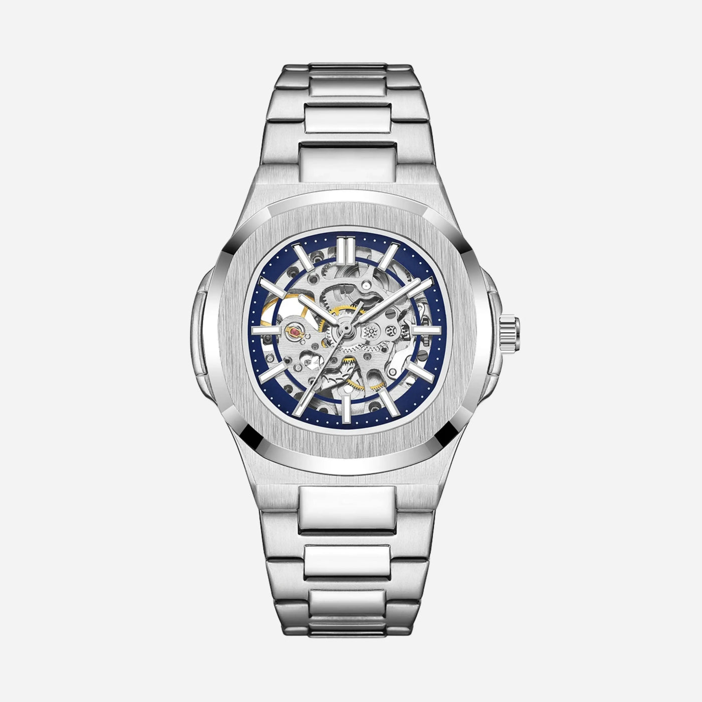 Aero Skeleton Stainless Steel Watch