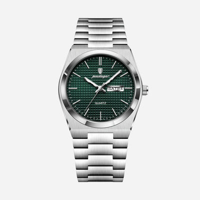 Aurora Day-Date Stainless Steel Watch