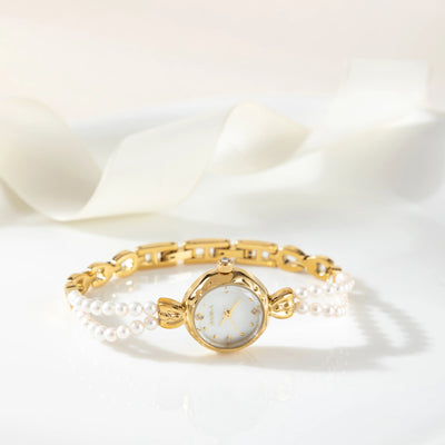 Pearl Grace Round Dial Watch