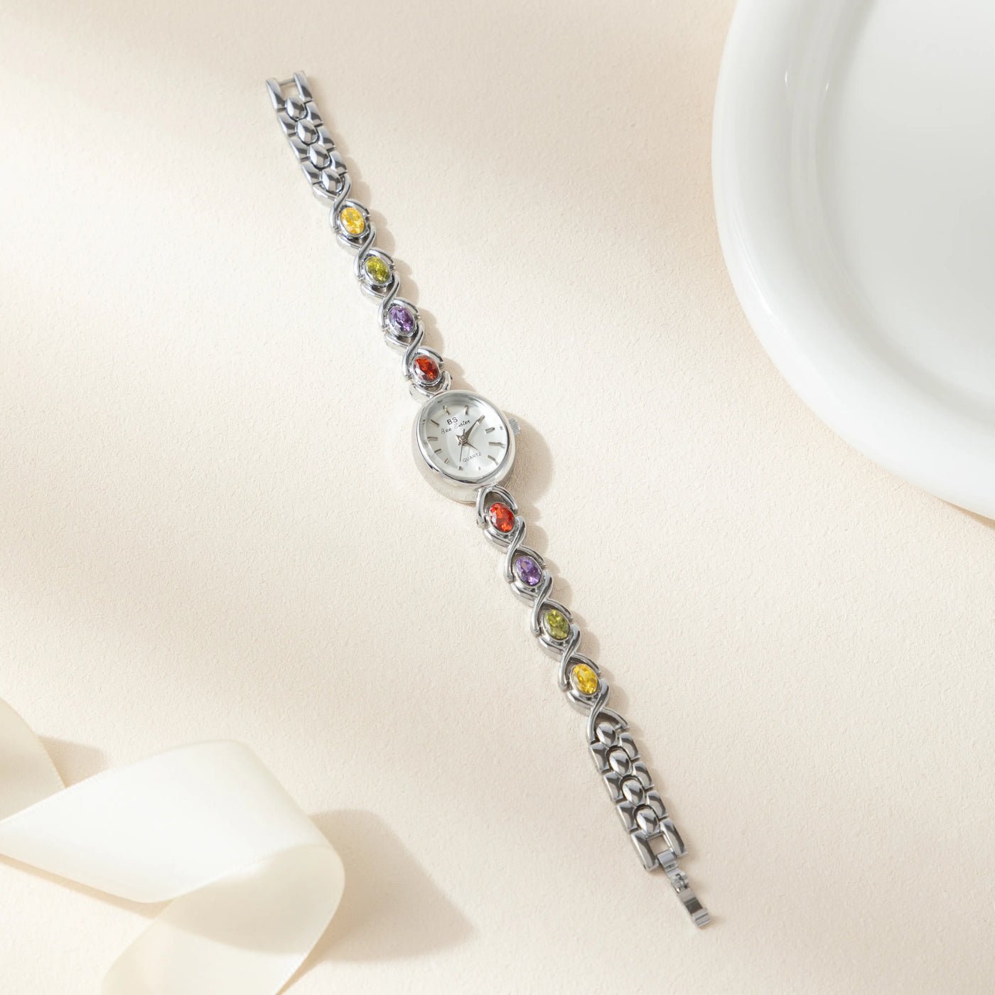 Radiance Gemstone Bracelet Watch