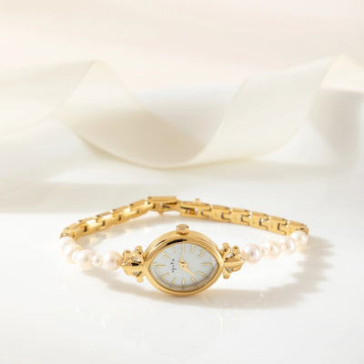 Seraphina Gold Pearl Watch