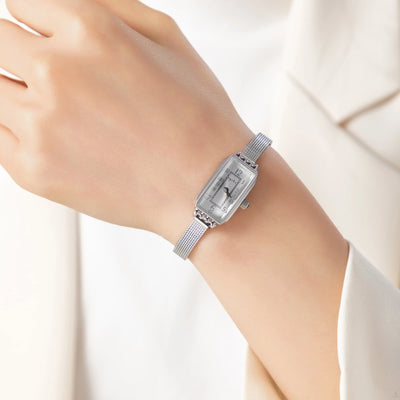 Golden Muse Rectangular Mesh Watch