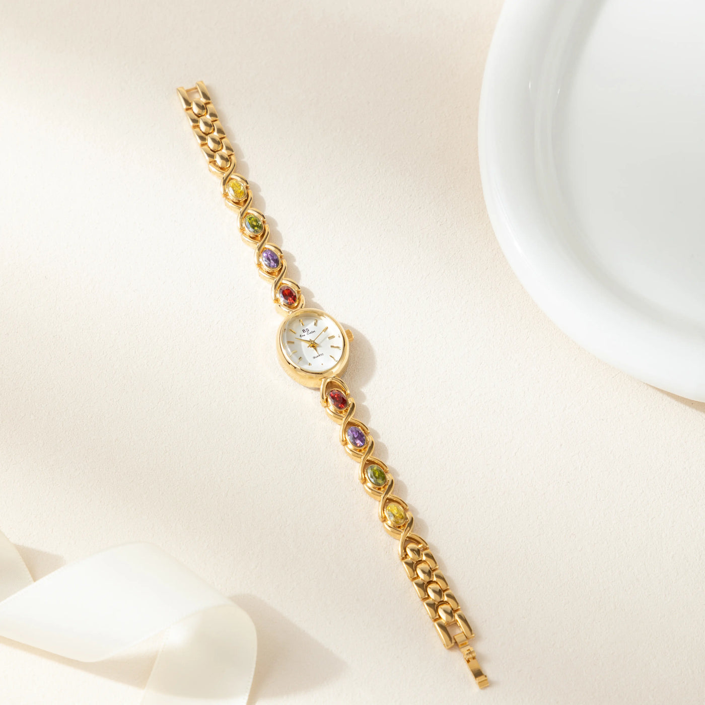 Radiance Gemstone Bracelet Watch