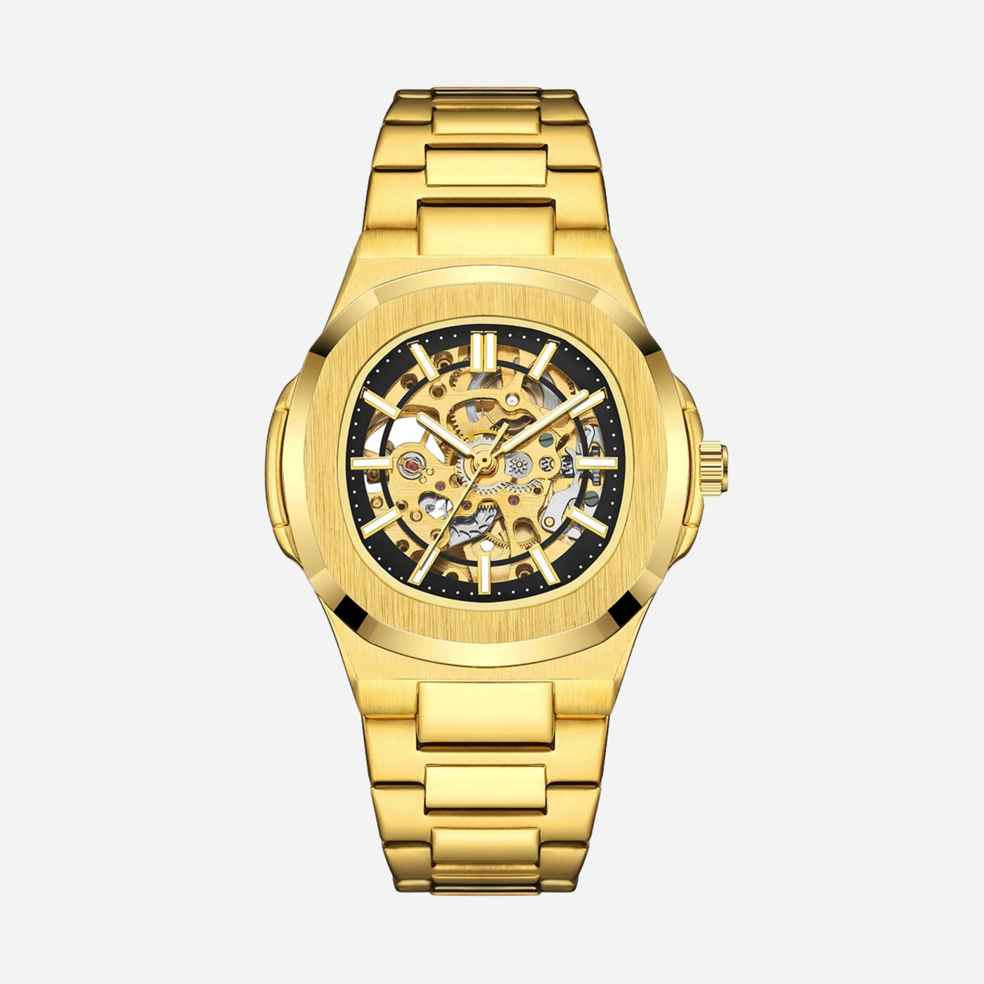 Aero Skeleton Stainless Steel Watch