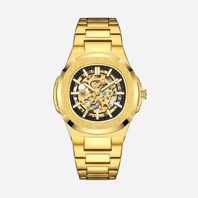 Aero Skeleton Stainless Steel Watch