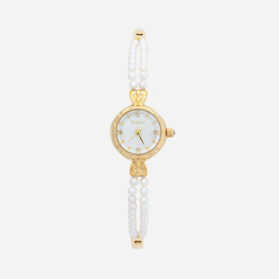 Pearl Grace Round Dial Watch