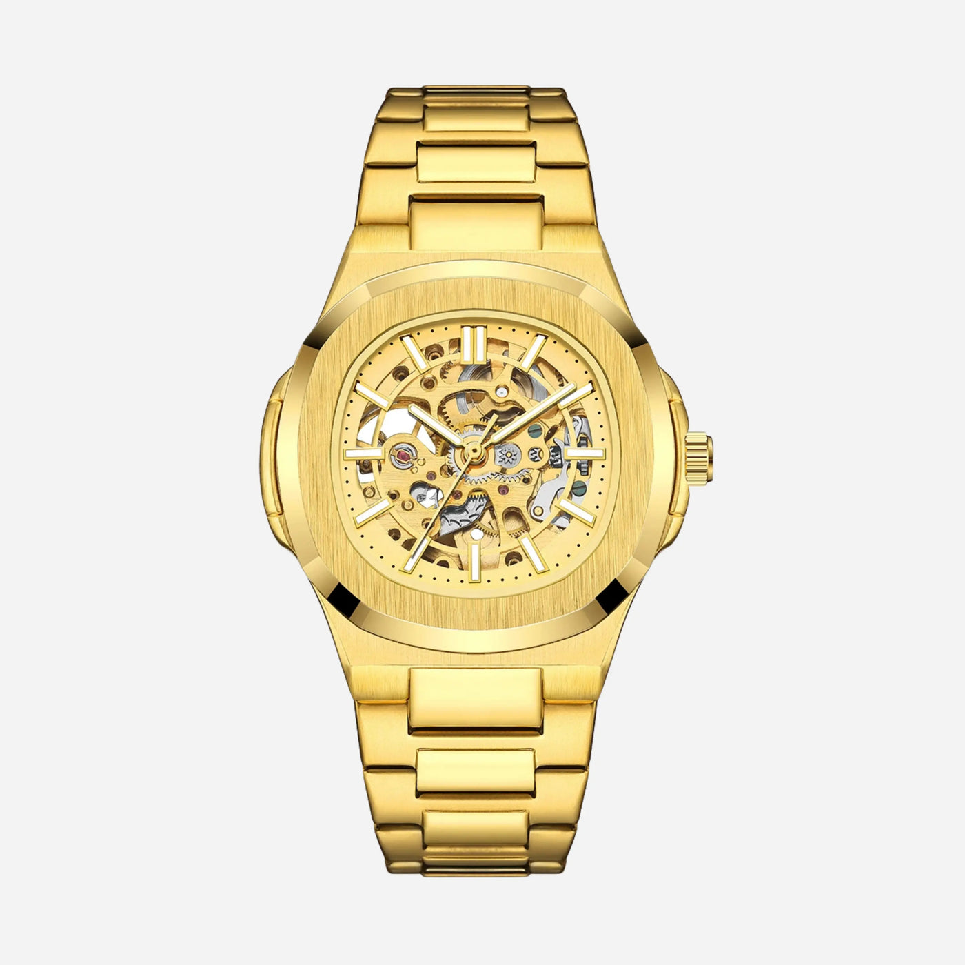 Aero Skeleton Stainless Steel Watch