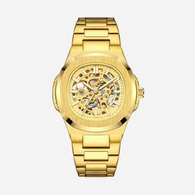 Aero Skeleton Stainless Steel Watch