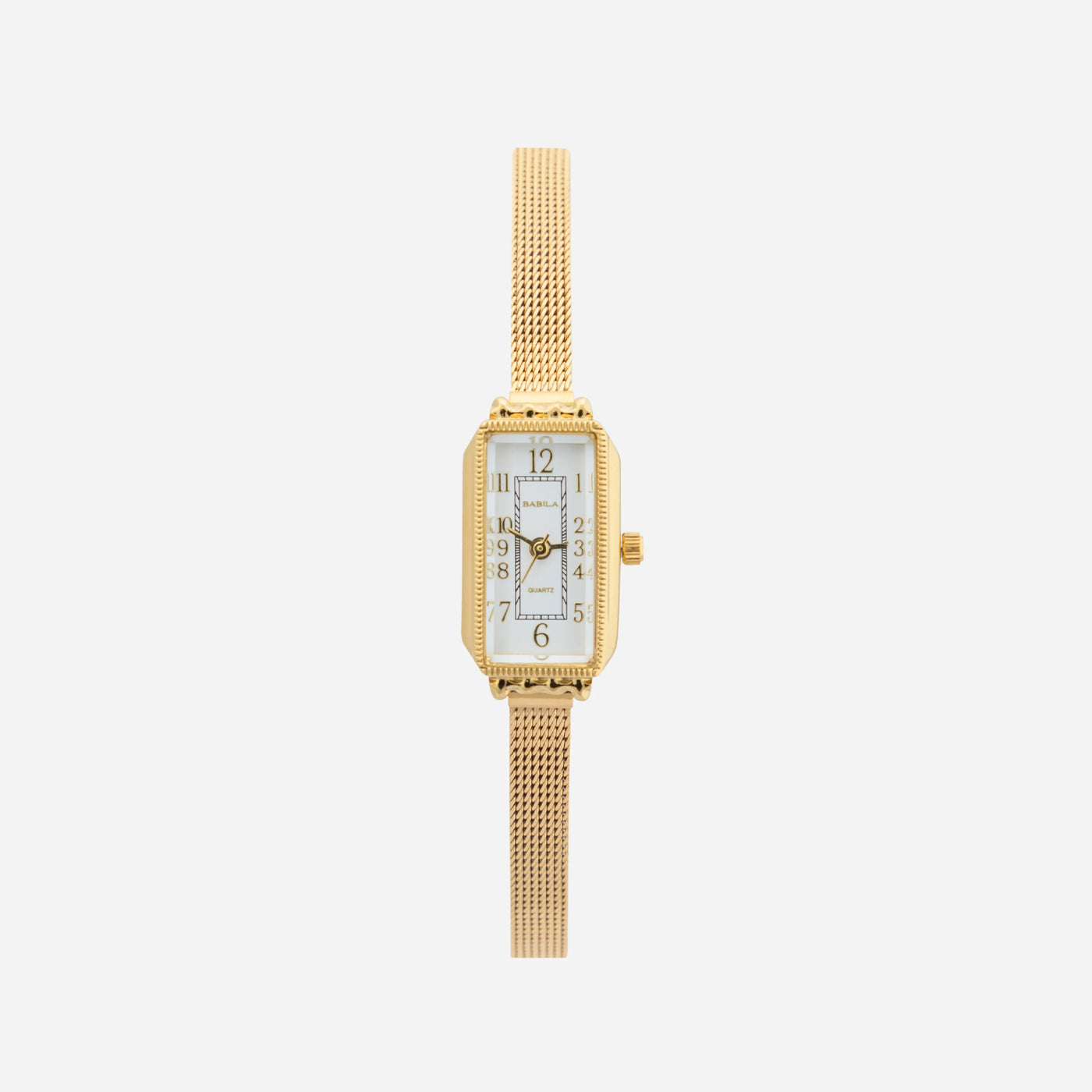 Golden Muse Rectangular Mesh Watch