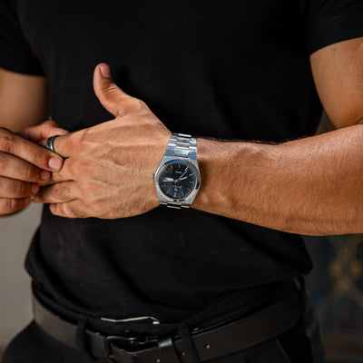 Aurora Day-Date Stainless Steel Watch
