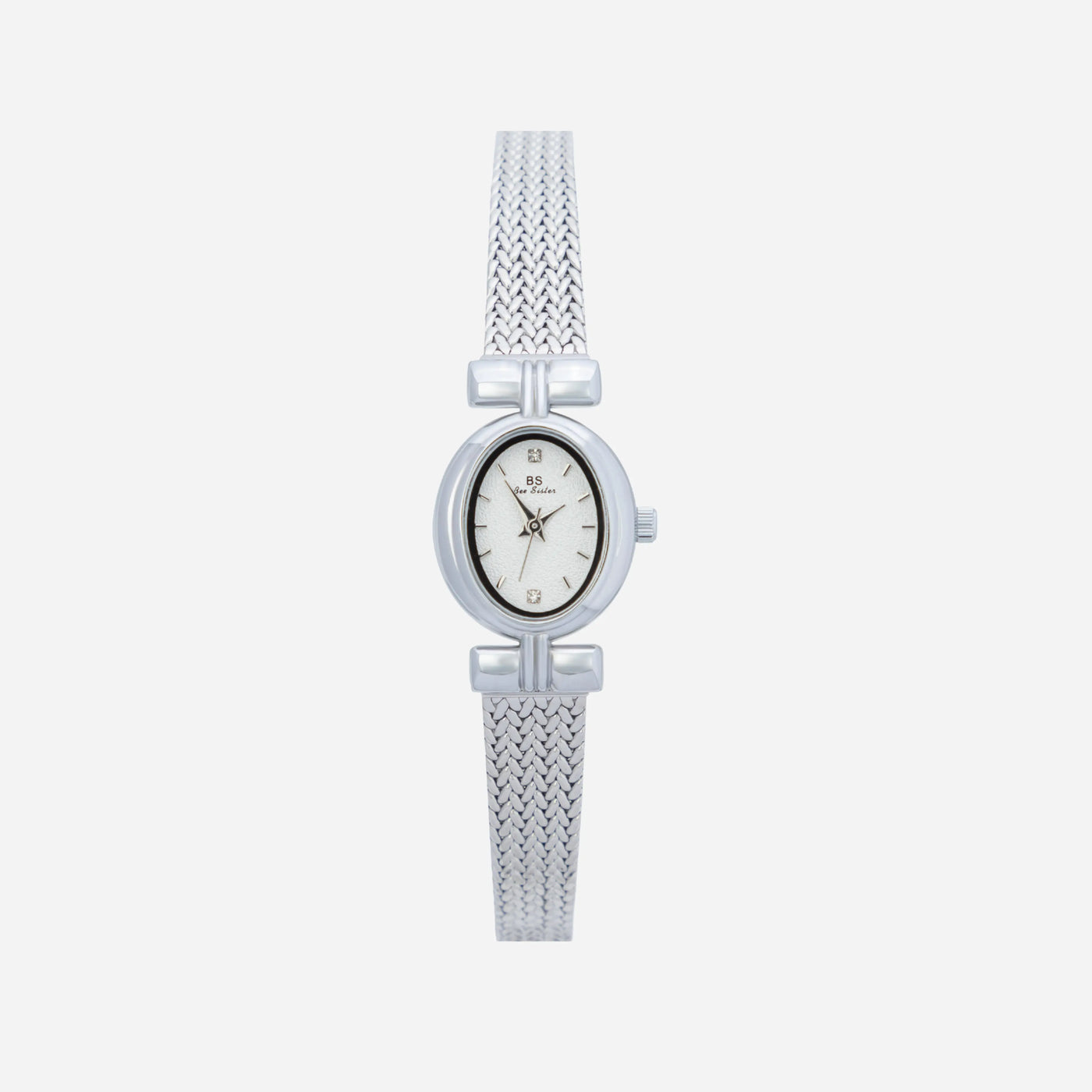 Golden Weave Oval Dial Watch