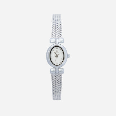 Golden Weave Oval Dial Watch
