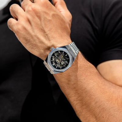 Vanguard Skeleton Stainless Steel Watch