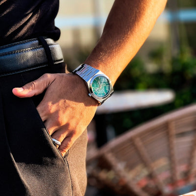 Horizon Date Stainless Steel Watch