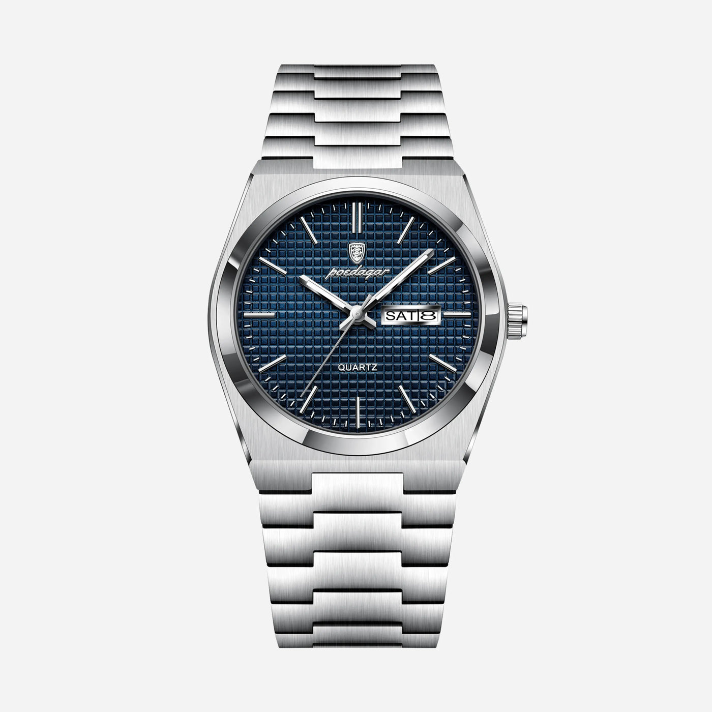 Aurora Day-Date Stainless Steel Watch