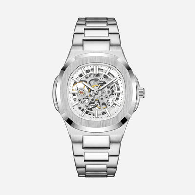 Aero Skeleton Stainless Steel Watch