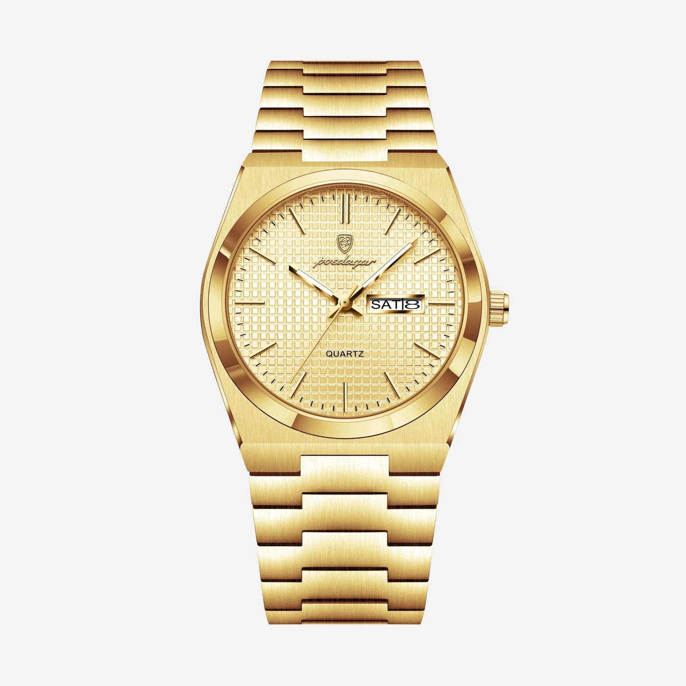 Aurora Day-Date Stainless Steel Watch