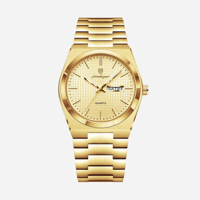 Aurora Day-Date Stainless Steel Watch