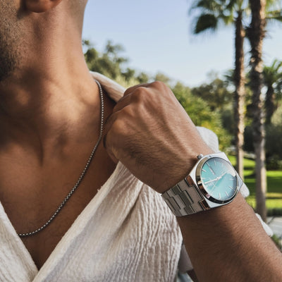 Horizon Date Stainless Steel Watch