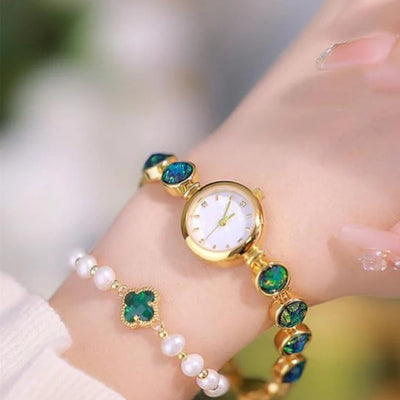 Ocean Gleam Gemstone Bracelet Watch