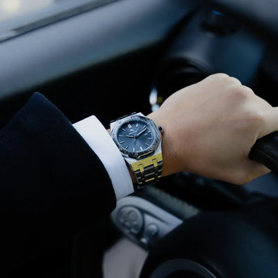 Apex Grid Stainless Steel Watch